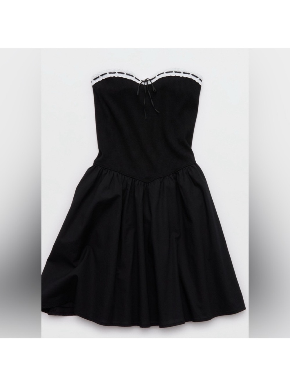 Aerie Strapless At The Barre Mini Dress
